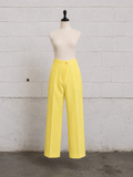 PANTALÓN RECTO AMARILLO LIMÓN