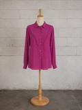 Valentino Boutique Vintage Fuchsia Silk Blouse
