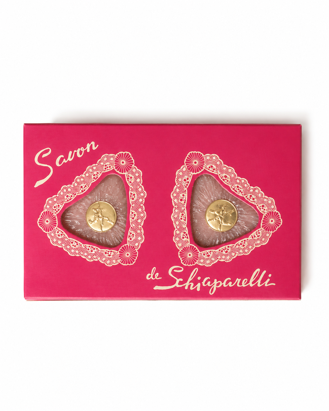 ELSA SCHIAPARELLI — “PETIT COEUR”, CAJA DE JABONES (C. 1940–1950)