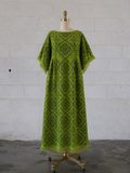 Vintage Sears Olive Green Textured Towel Robe