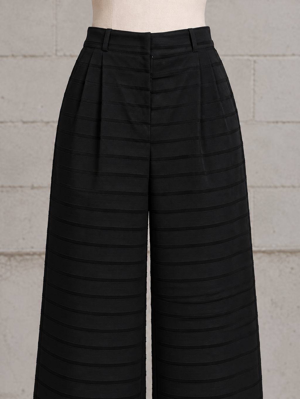 JOHN GALLIANO STRIPED WIDE-LEG PANTS