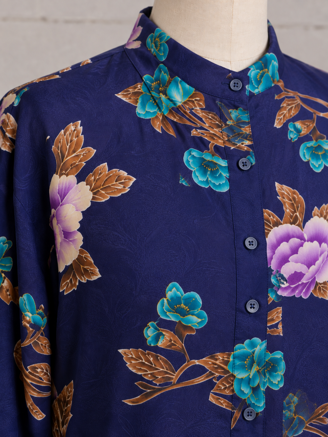 KENZO JAP FLORAL PRINT BLOUSE