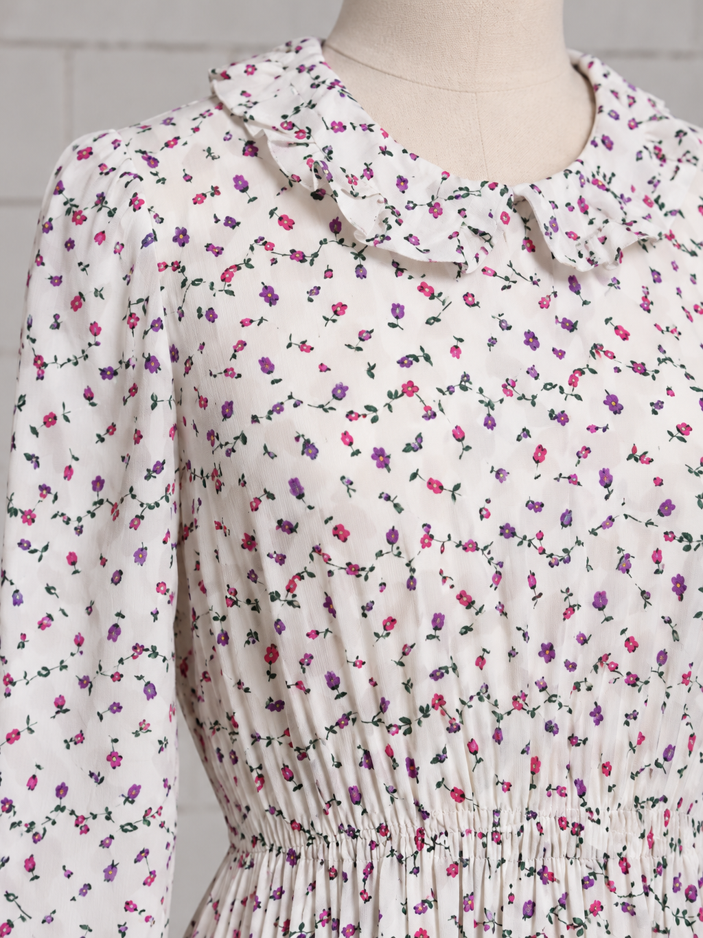 YVES SAINT LAURENT RIVE GAUCHE MILLEFLEURS PRAIRIE DRESS