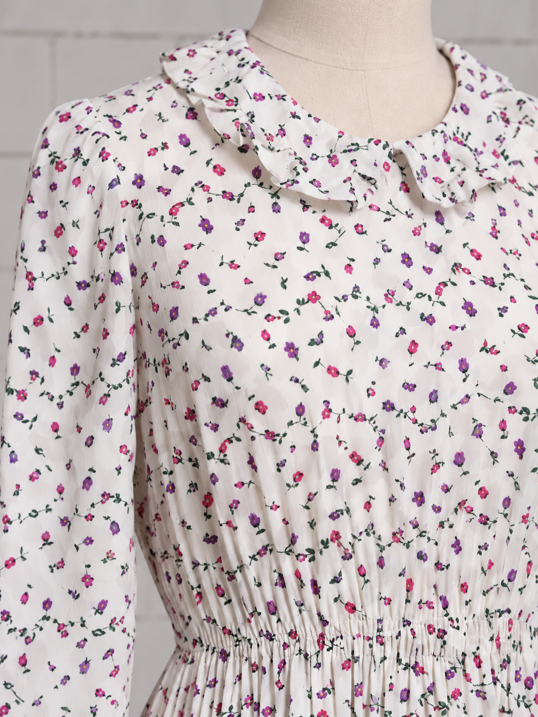 YVES SAINT LAURENT RIVE GAUCHE MILLEFLEURS PRAIRIE DRESS