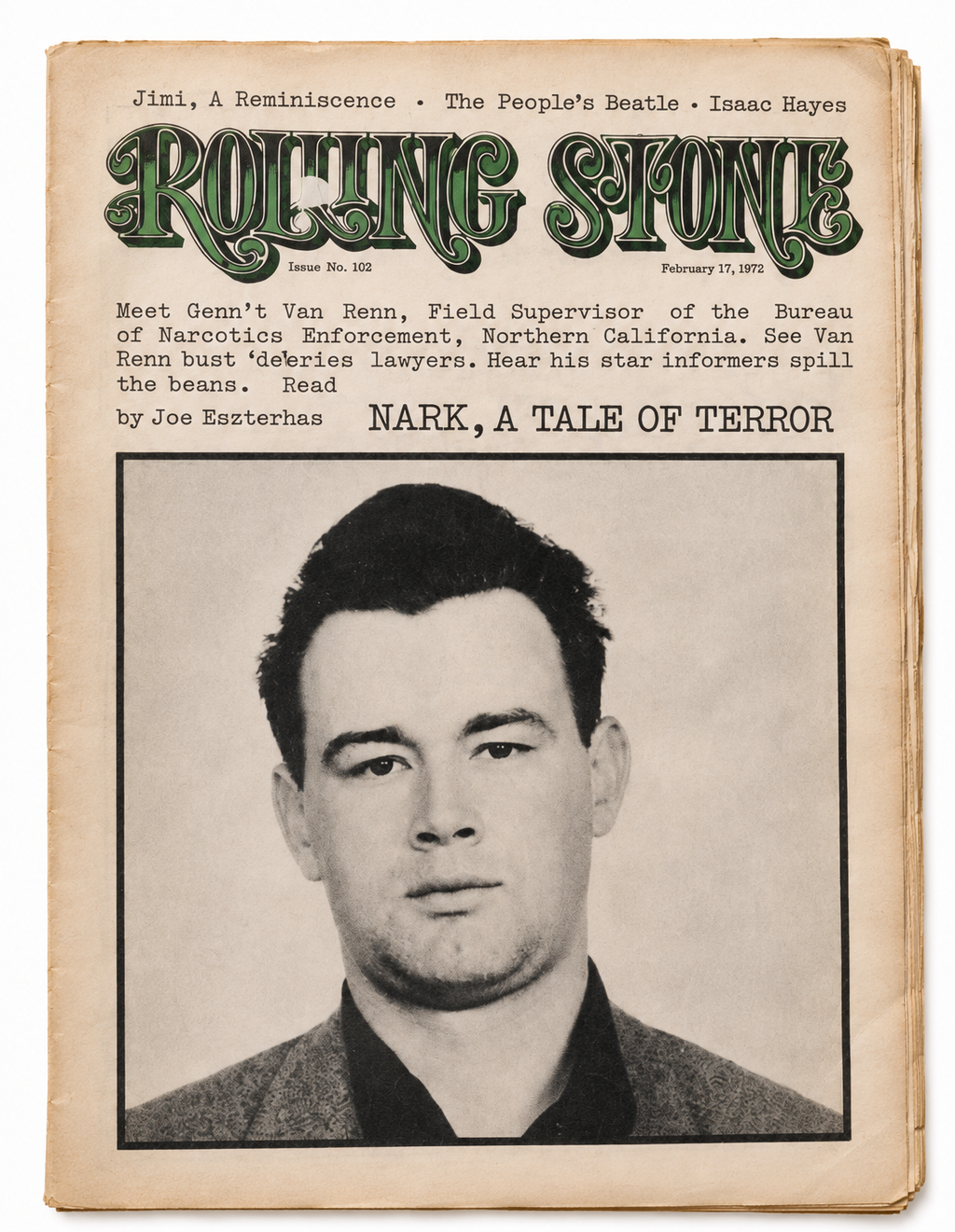 ROLLING STONE — LOTE DE 2 EJEMPLARES: NÚMEROS 64 Y 102 (1970–1972)