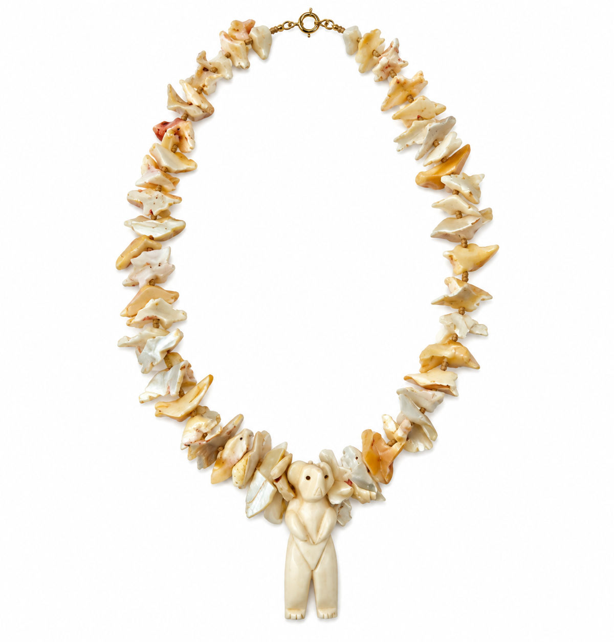 Hand-Carved Bear Fetish Necklace