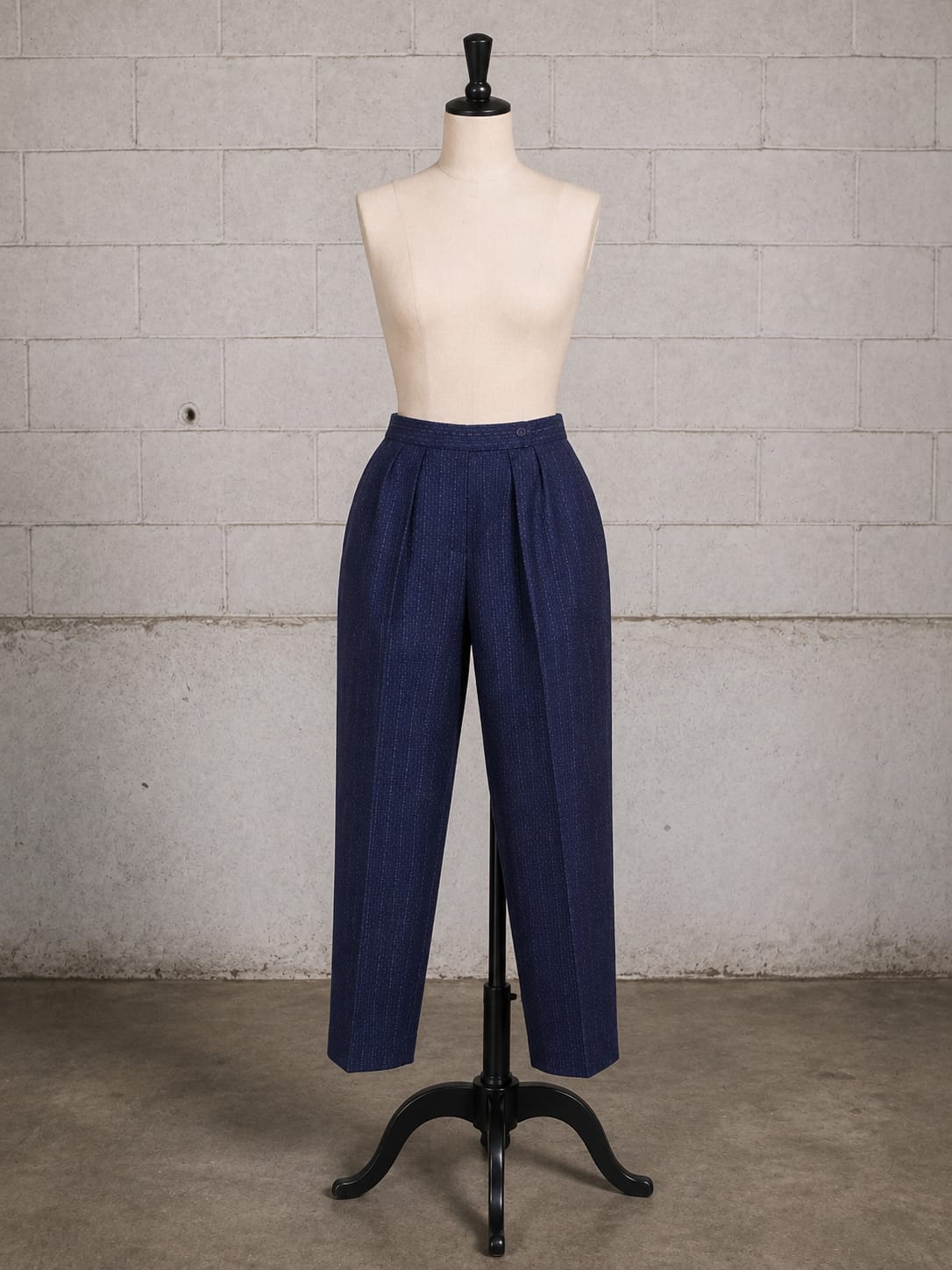 CHRISTIAN DIOR VINTAGE TWEED WOOL PANTS