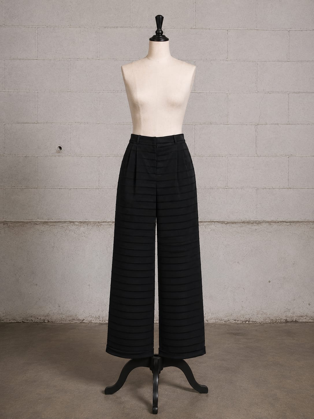 JOHN GALLIANO STRIPED WIDE-LEG PANTS