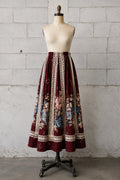 TUMBLEWEEDS 1970s FLORAL BOHEMIAN PRAIRIE MAXI SKIRT