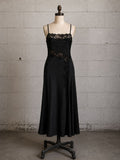 EMILIO PUCCI FOR FORMFIT ROGERS BLACK LACE FULL SLIP