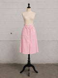 COURRÈGES PASTEL PINK A-LINE SKIRT