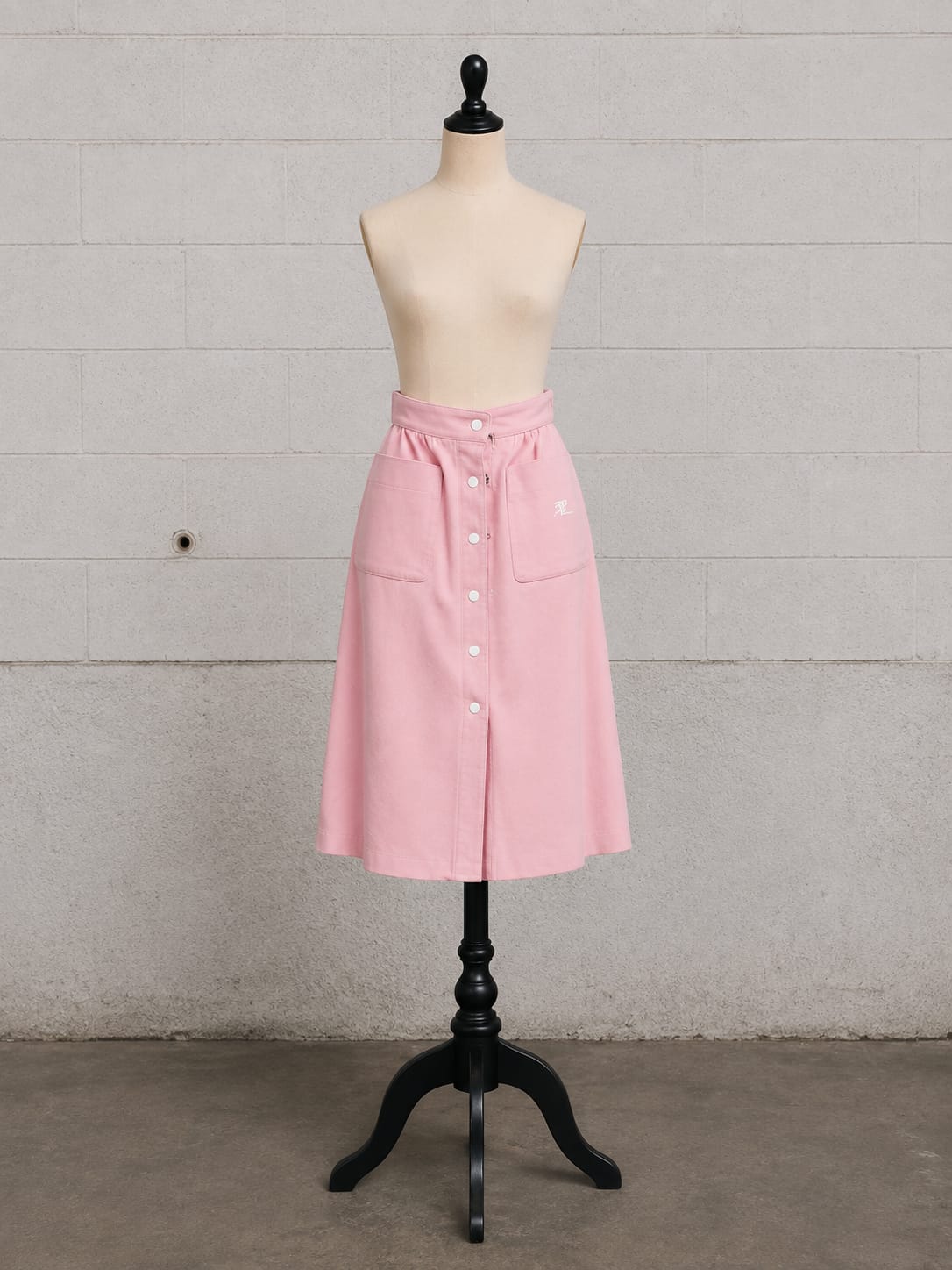 COURRÈGES PASTEL PINK A-LINE SKIRT