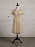1950s GOLD MESH EVENING DRESS