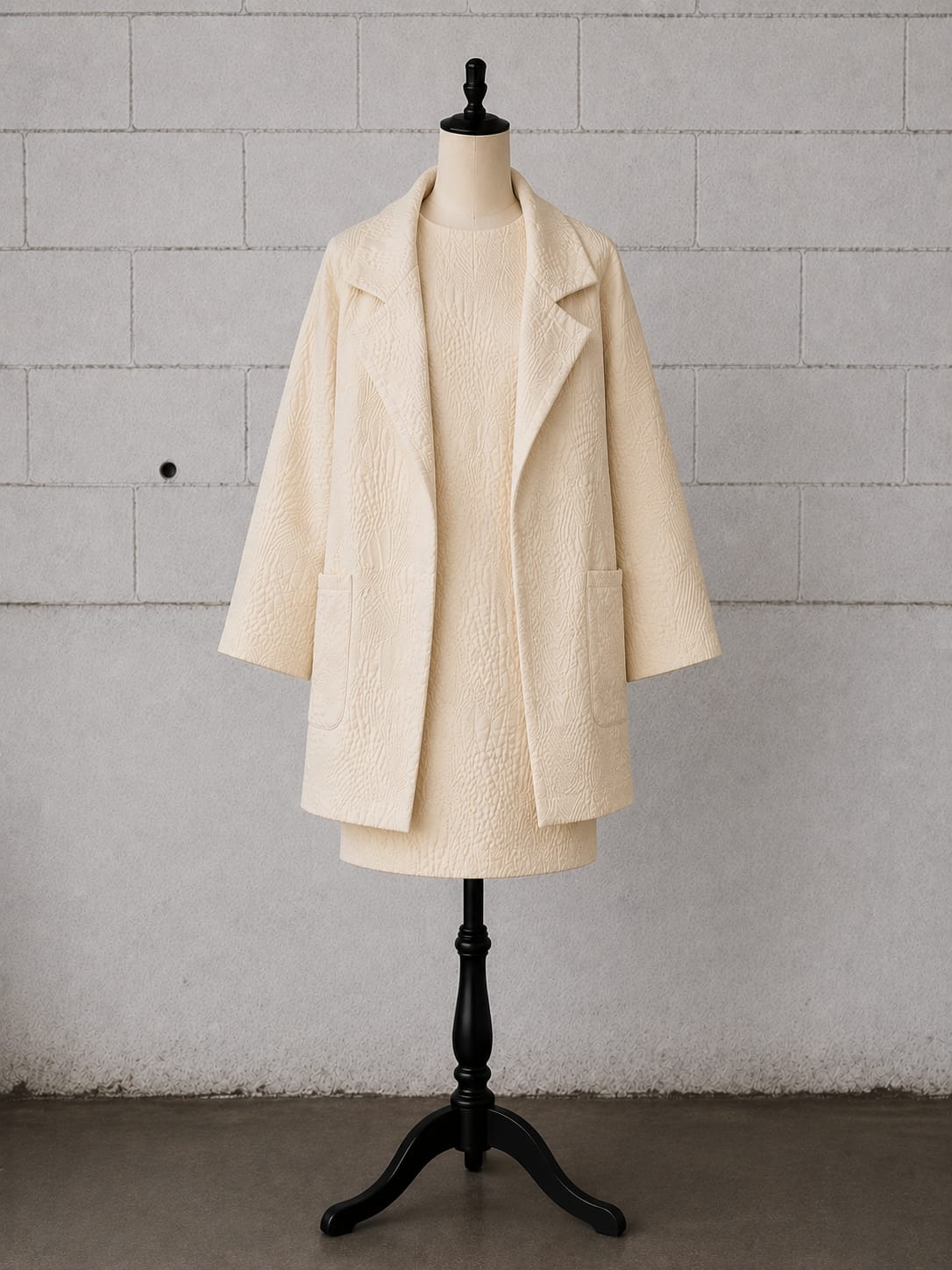 CHRISTIAN DIOR ROBES DU SOIR BERGDORF GOODMAN IVORY TWO-PIECE SET